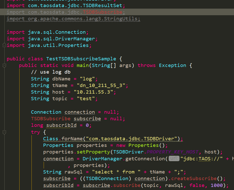 JDBC 数据订阅实现失败 · Issue #2751 · taosdata/TDengine · GitHub