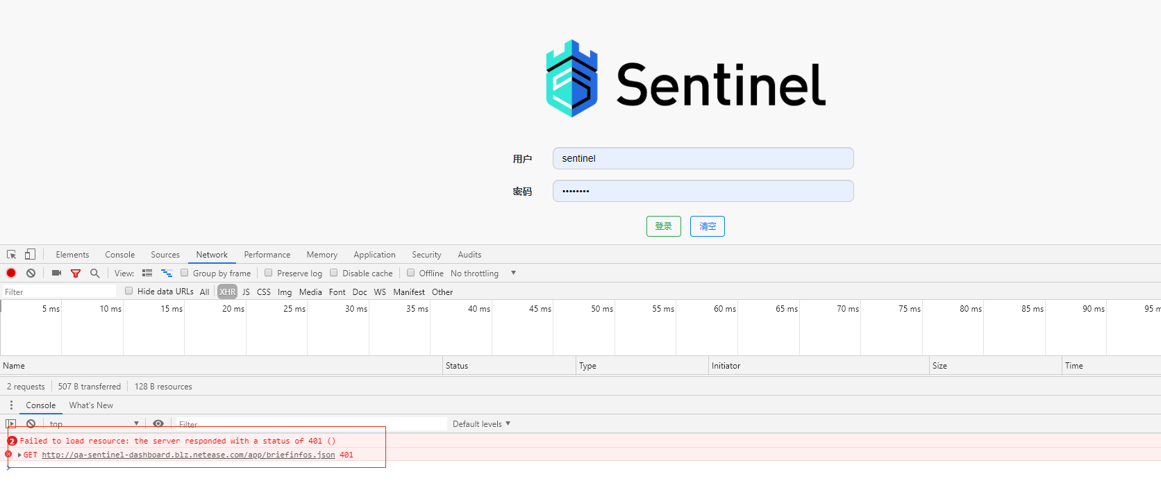 Login returns 401 · Issue #939 · alibaba/Sentinel · GitHub