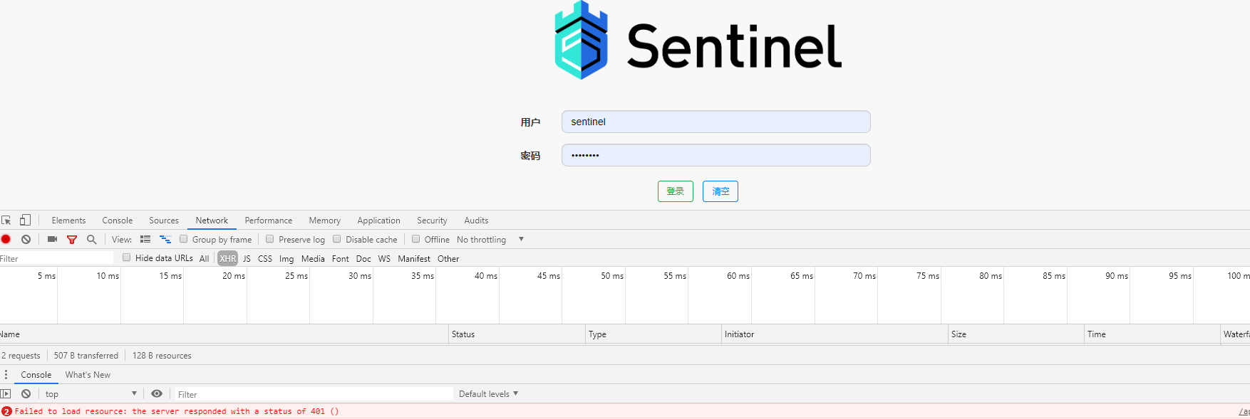 Login returns 401 · Issue #939 · alibaba/Sentinel · GitHub