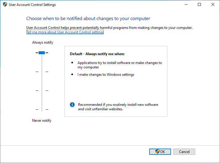 2020 ∕ 09 ∕ 12 23꞉32꞉25 - User_Account_Control_Settings