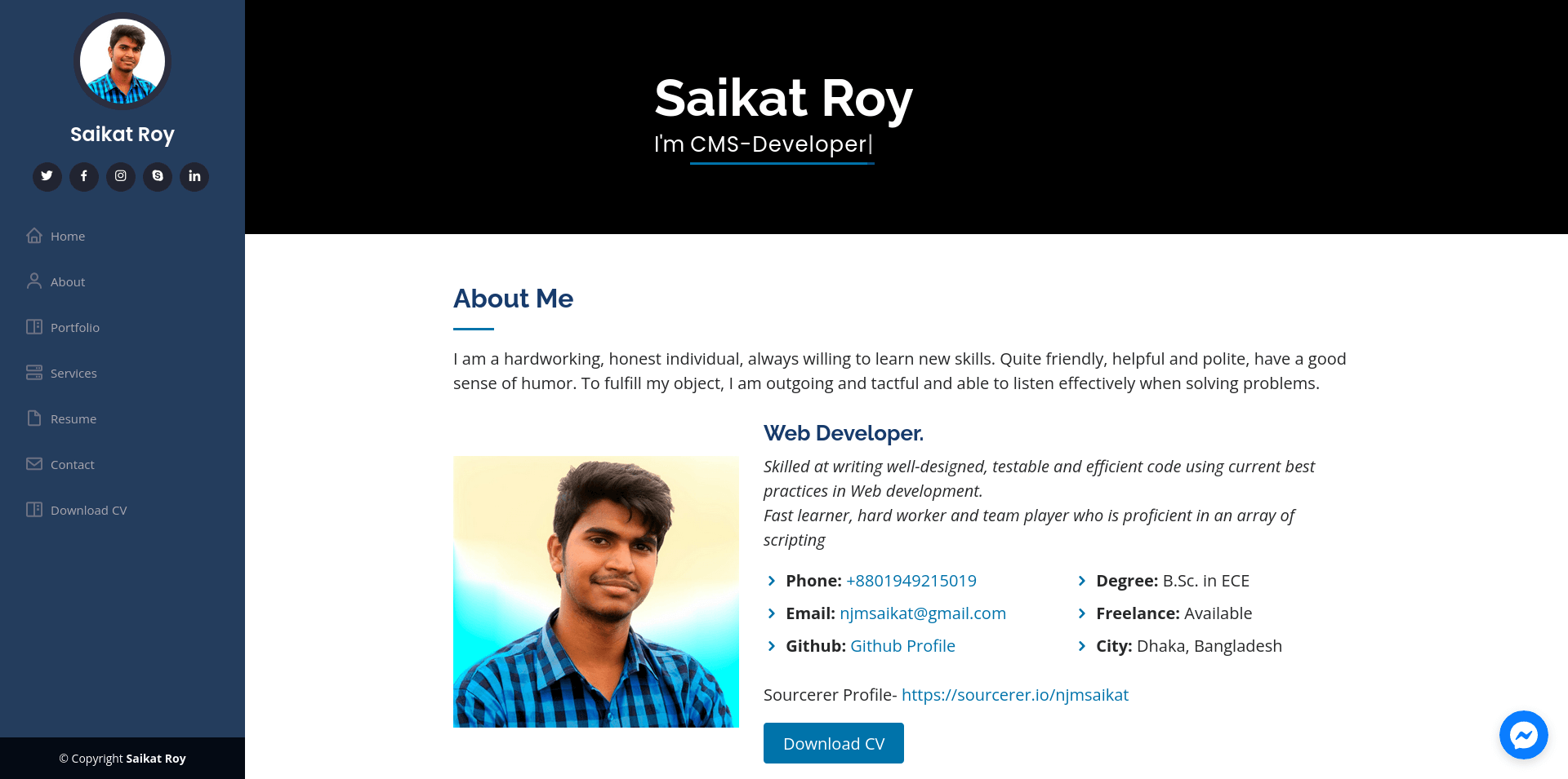 Portfolio Saikat Roy