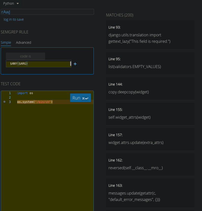 Semgrep Playground Seems To Show Results In The Benchmark Program Issue 2979 Semgrep Semgrep Playground Seems To Show Results In The Benchmark Program Issue 2979 Semgrep
