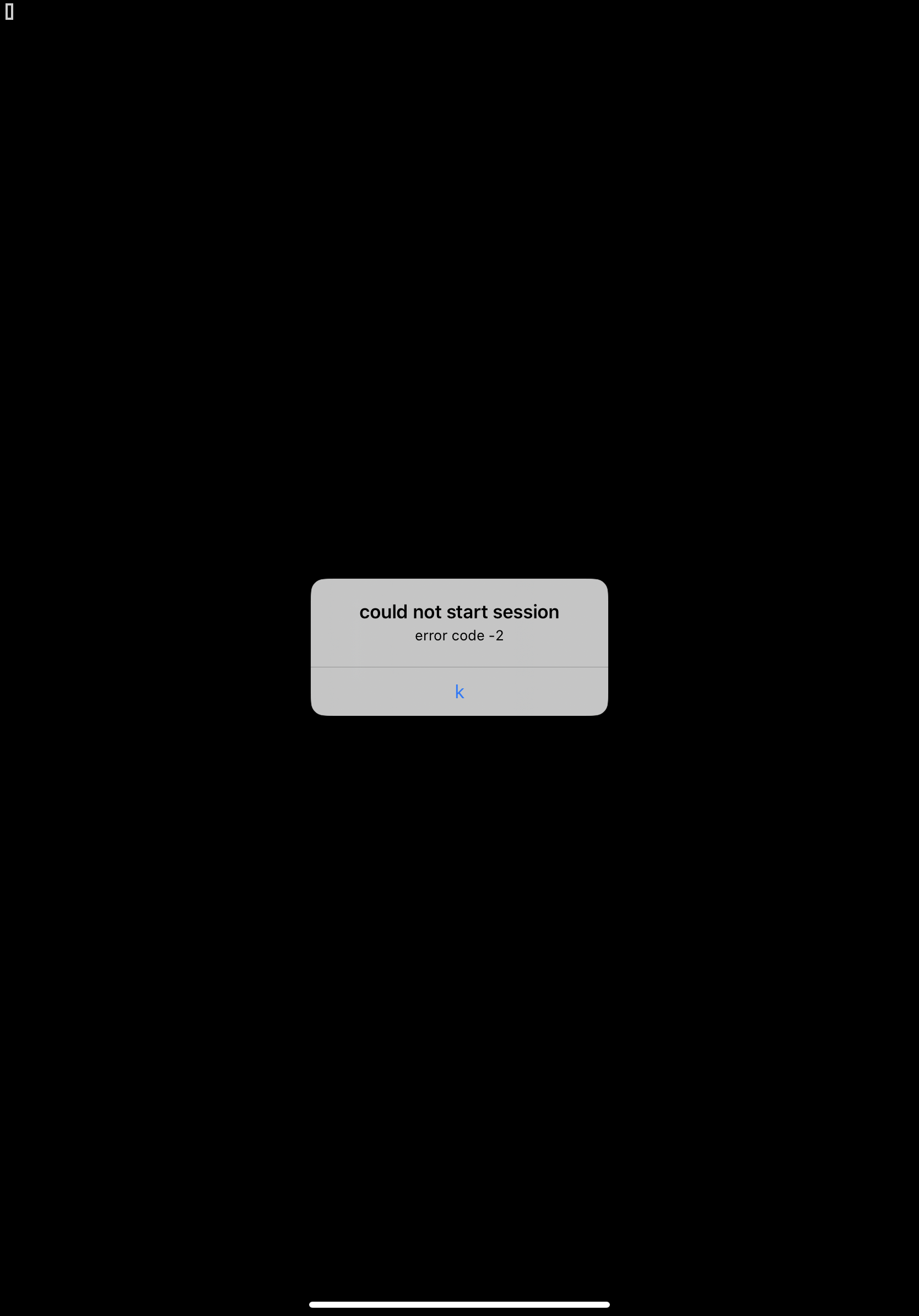 Ish won’t start after re-install - Could not start session - Error Code ...