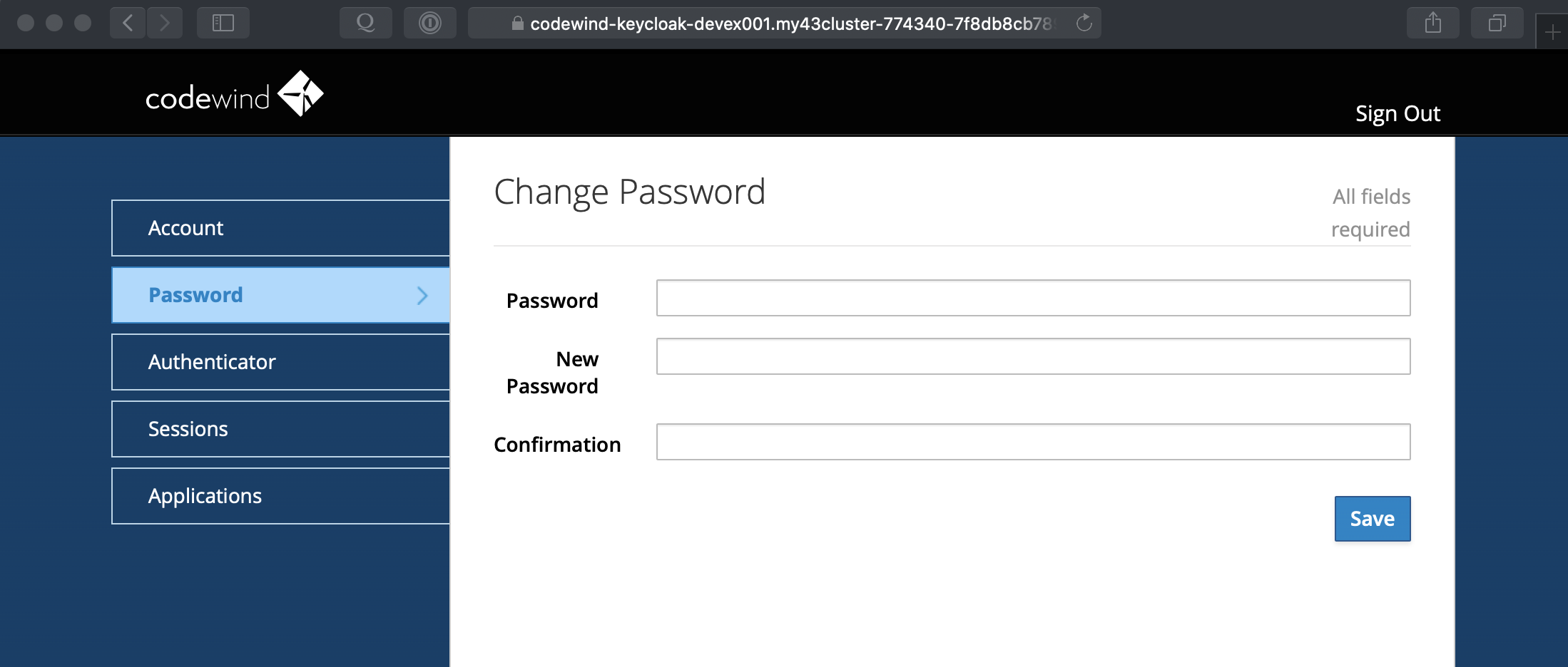 Keycloak password change dialog box is not styled · Issue 2957