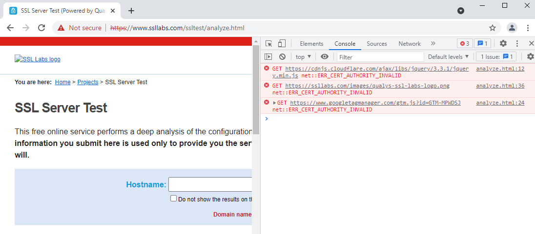 [v3.0.4] Changed .get(url) method causes the error "net::ERR_CERT ...
