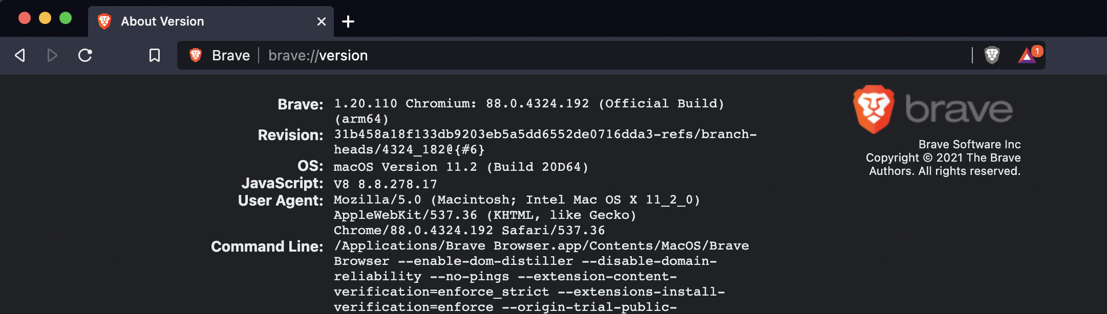 Upgrade from Chromium 88.0.4324.182 to Chromium 88.0.4324.192. · Issue  #14302 · brave/brave-browser · GitHub