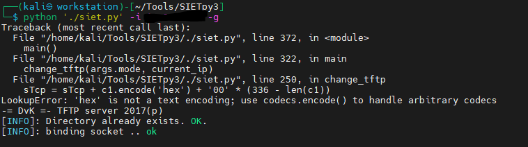 Python >3.9.2 Encoding Issue · Issue #1 · Sab0tag3d/SIETpy3 · GitHub