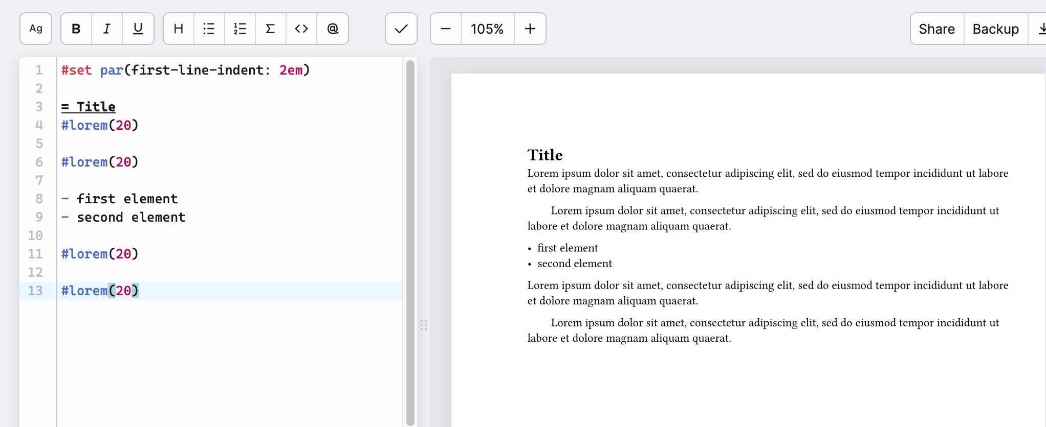 Formatting issues with par functionality issue 669 typst typst
