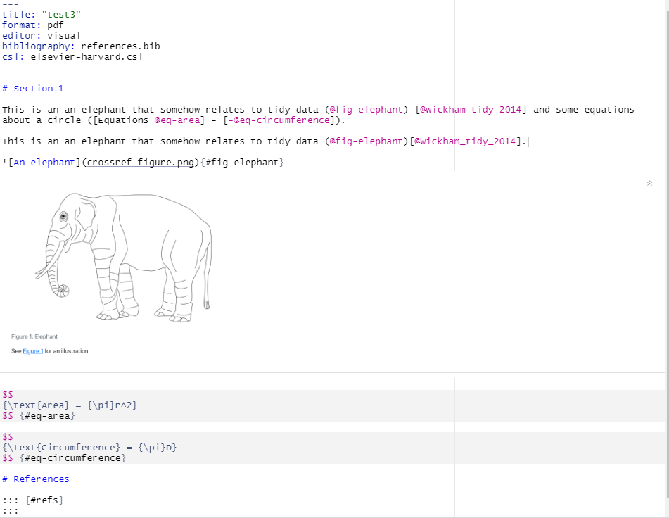 Backslashes added to citations @ signs when switching to visual mode ...