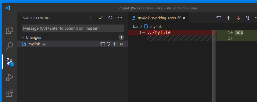 Source Control always shows symlinks as modifications · Issue #121304 ...