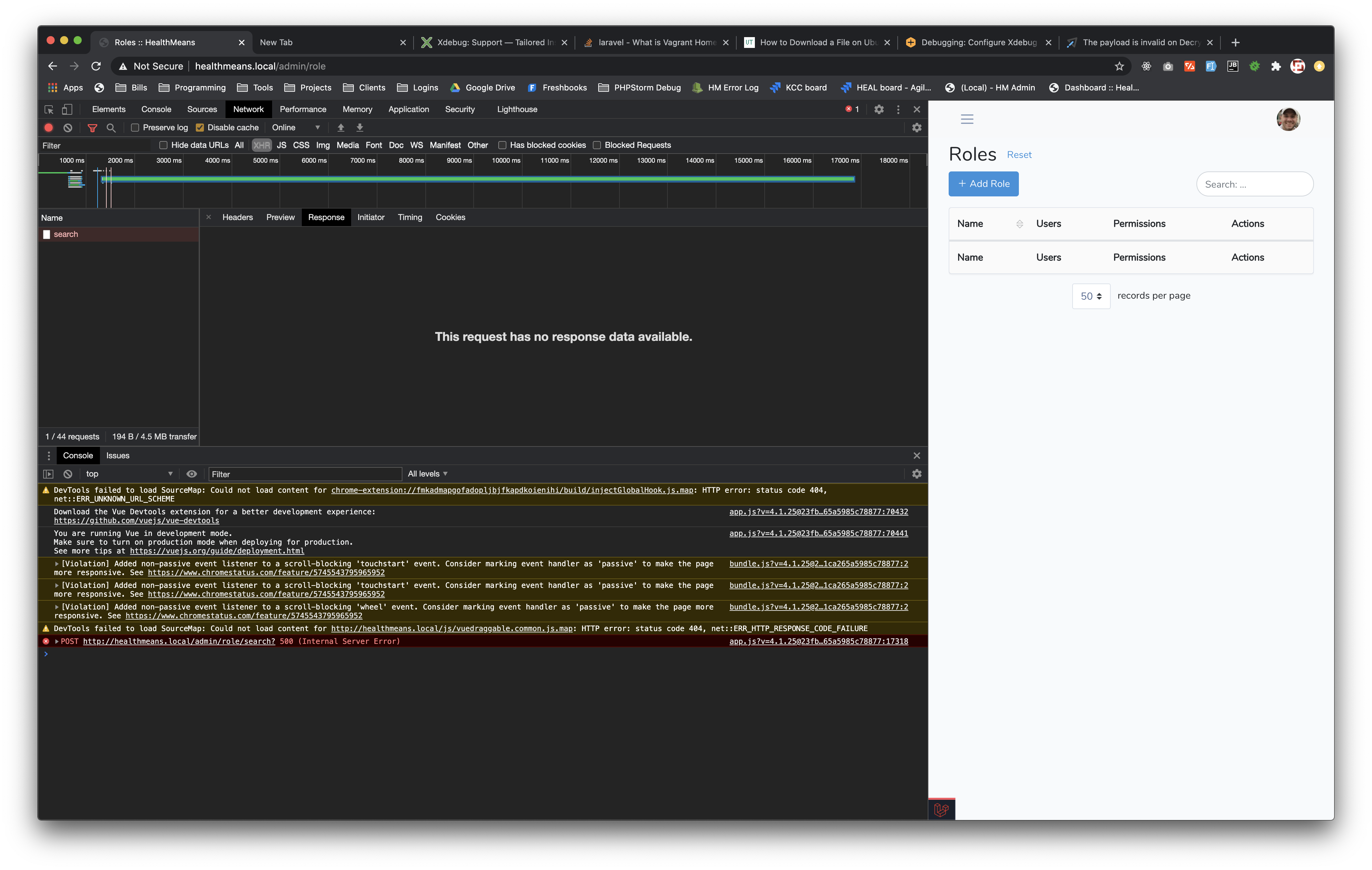 [4.1] Roles with thousands of users throw error on search · Issue 3227 · LaravelBackpack/CRUD