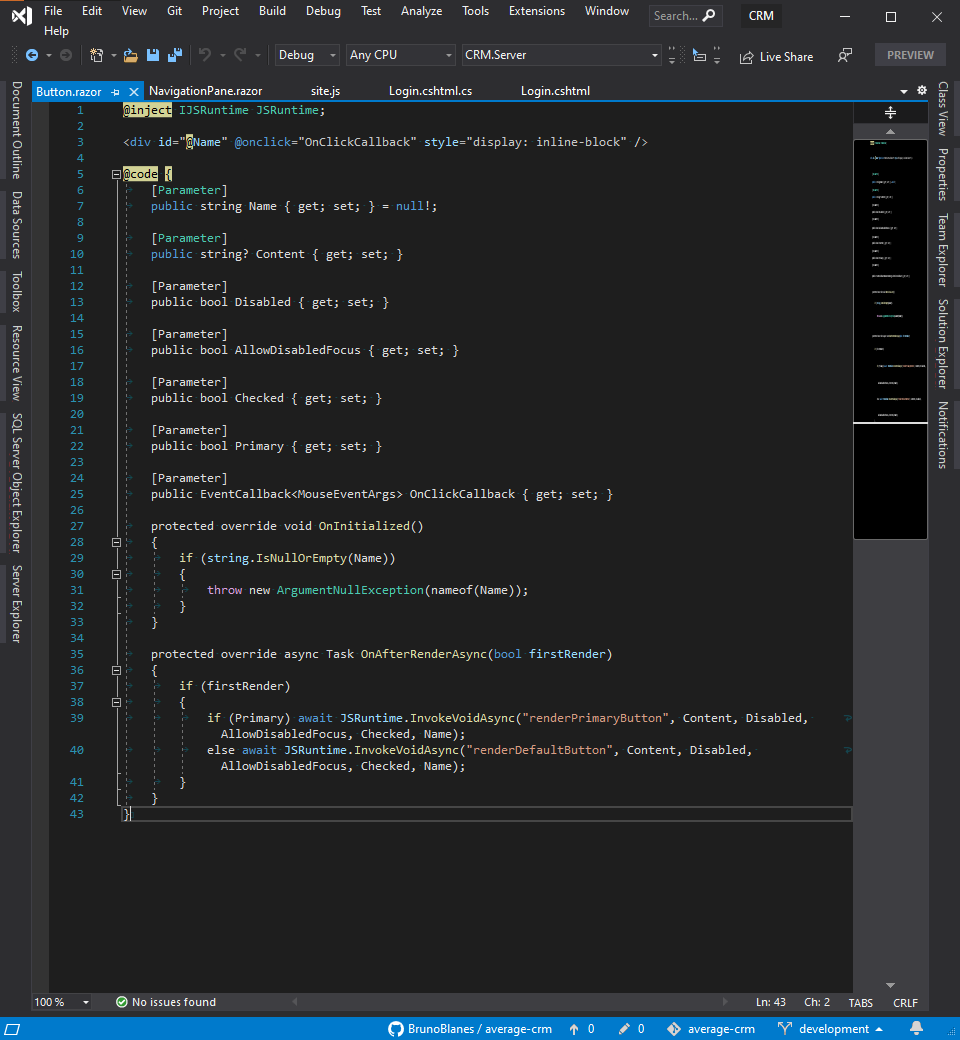 Colors not being applied correcly on razor component with nullable ...