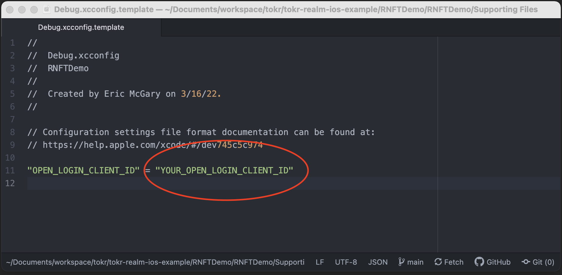 debug-xcconfig