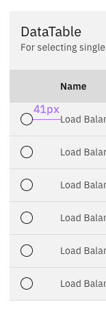 [DataTable]: Radio selection: first column wider than with multi ...