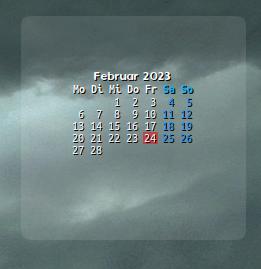 Conky LUA Calendar
