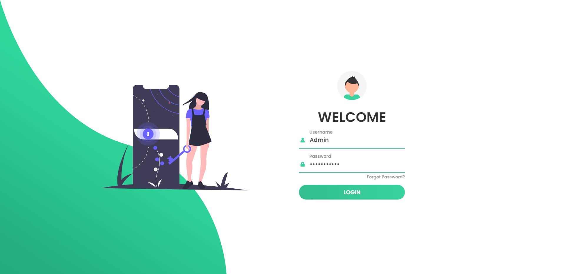 GitHub - mertcantakil/GreenThemeLoginPage: Basic login page with static ...