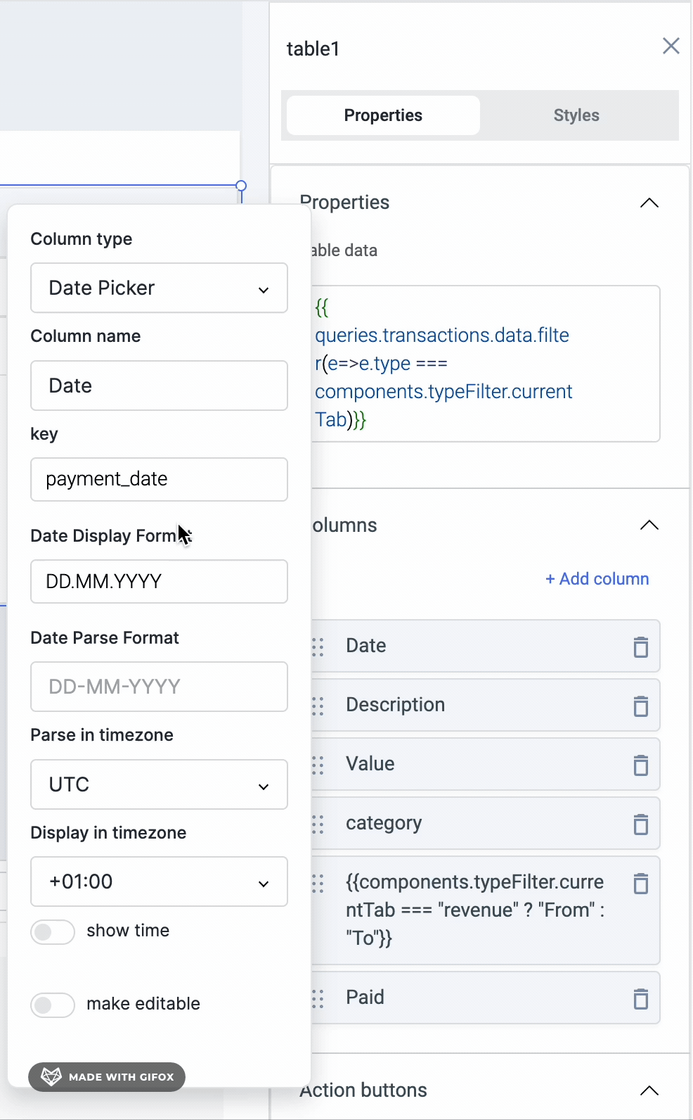 [Table Component] Value changes not being updated if modal loses focus ...