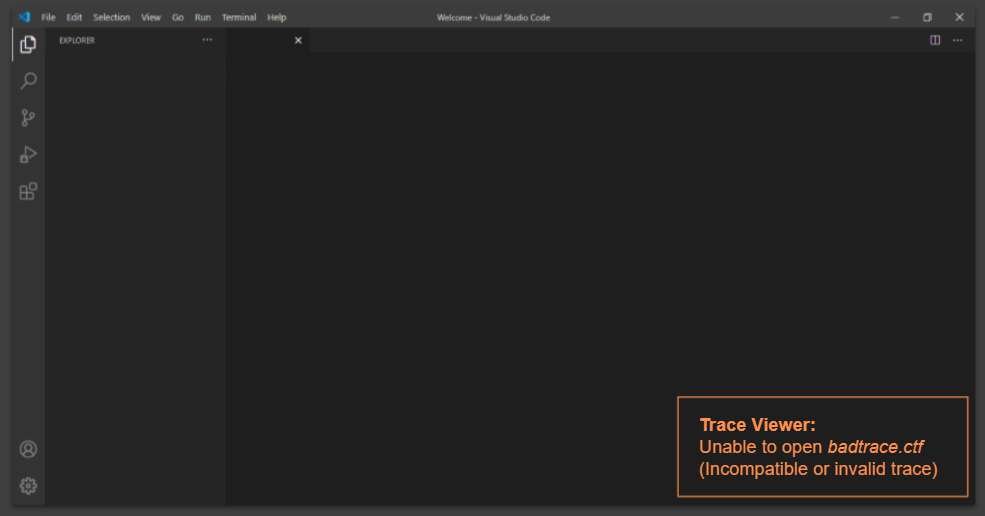 Notify when user loads incompatible trace file · Issue #328 · eclipse ...