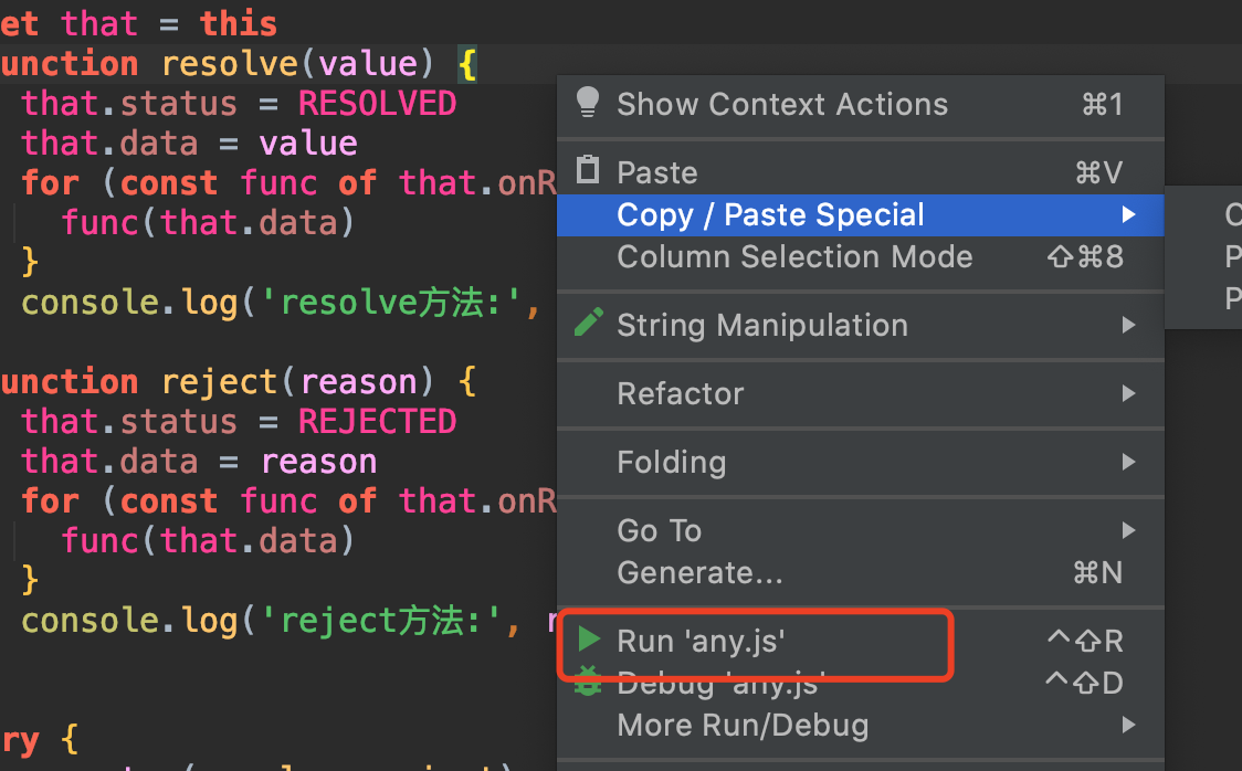 run js file with context menu · Issue #1493 · stackblitz/core · GitHub