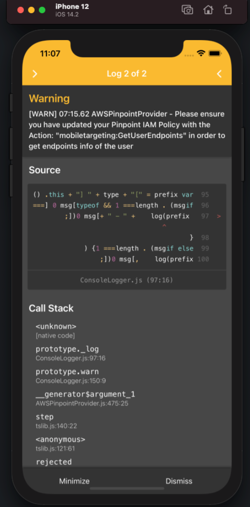 AWSPinpointProvider Failed to remove unused endpoints with error