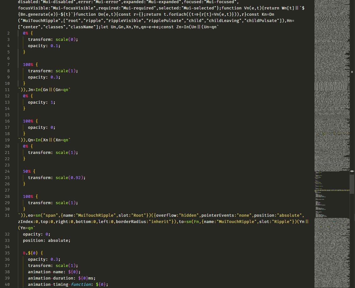 Unable to minify Tagged templates · Issue #32884 · mui/material-ui · GitHub