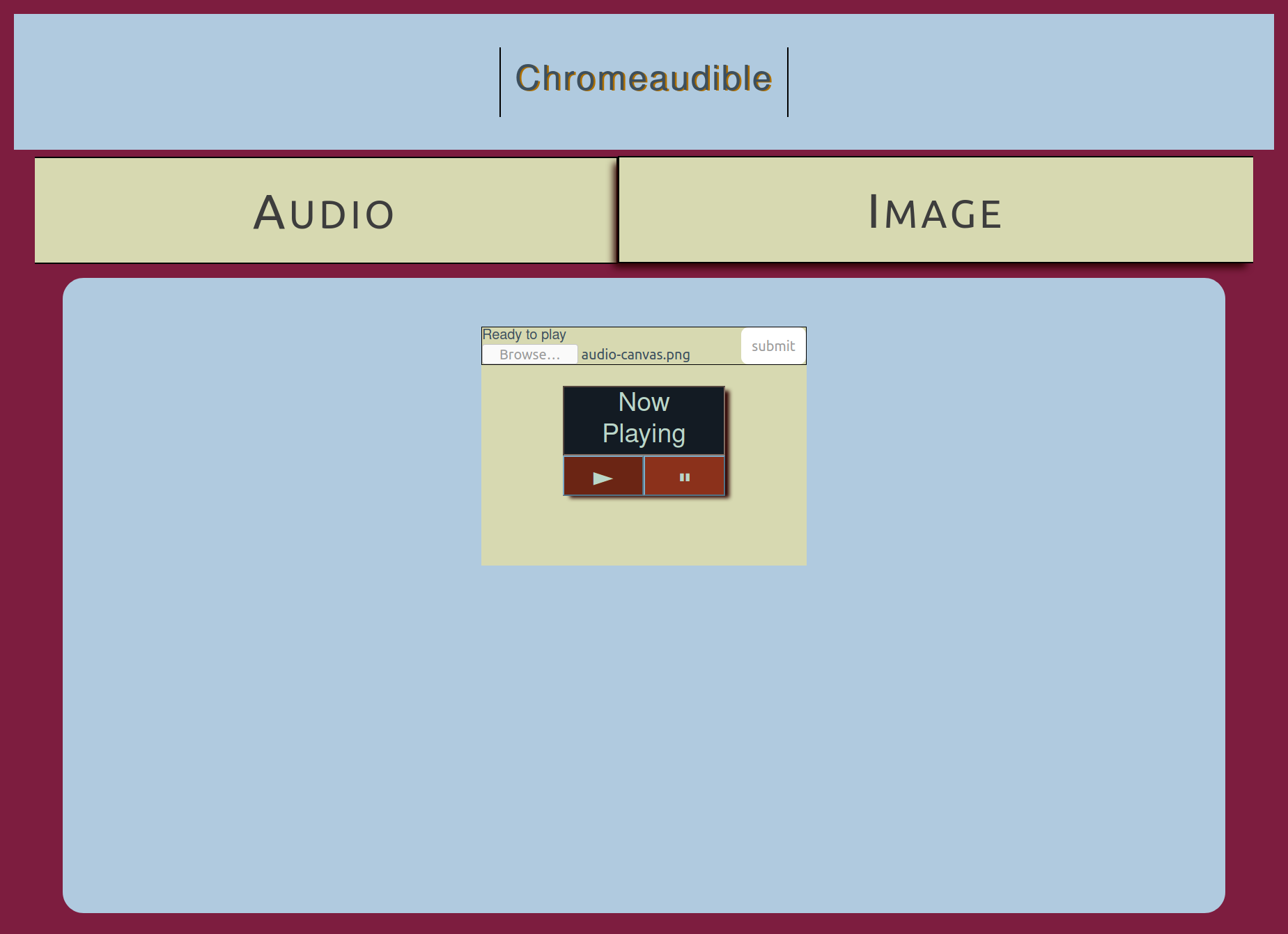 GitHub - Aborgen/chromaudible: A toy project to encode music into an ...