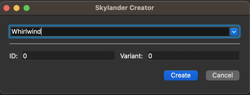 Create Dialog Window