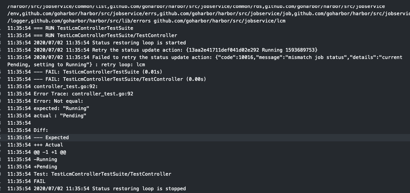 get job service UT failure · Issue #12388 · goharbor/harbor · GitHub