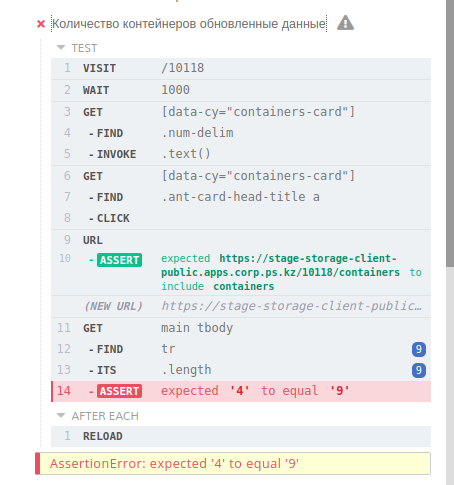 Assertion failed, but test passed · Issue #6286 · cypress-io/cypress ...
