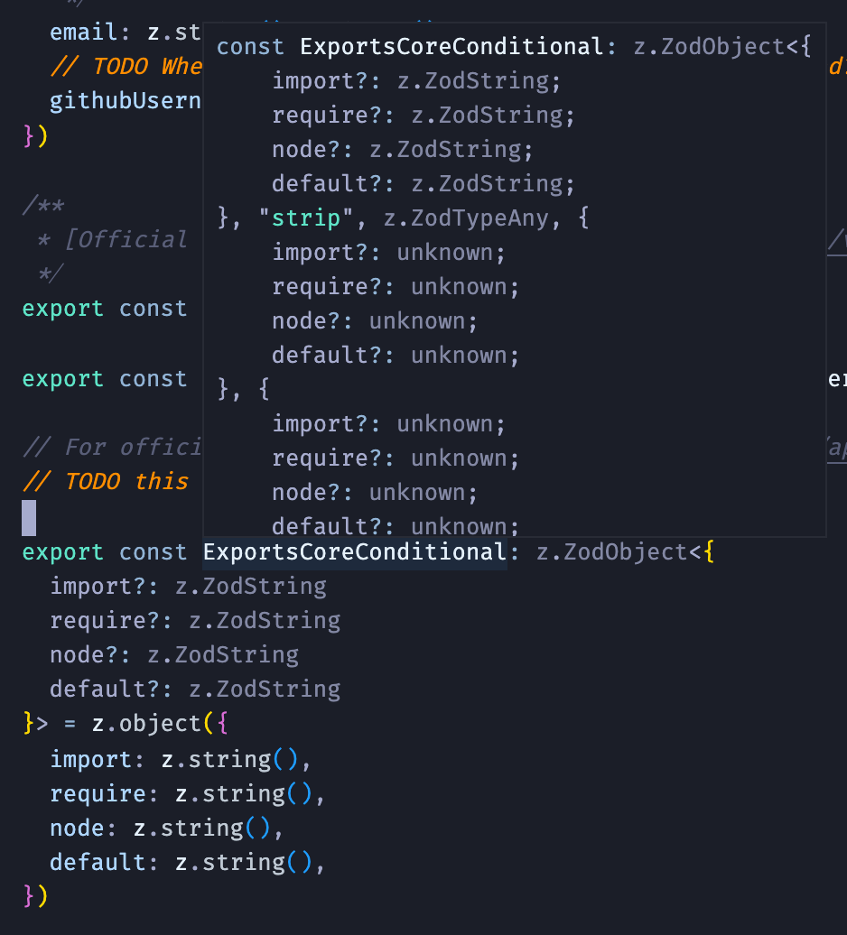 その他 Conjugaison Np Export Optional key · Issue #774 · colinhacks/zod