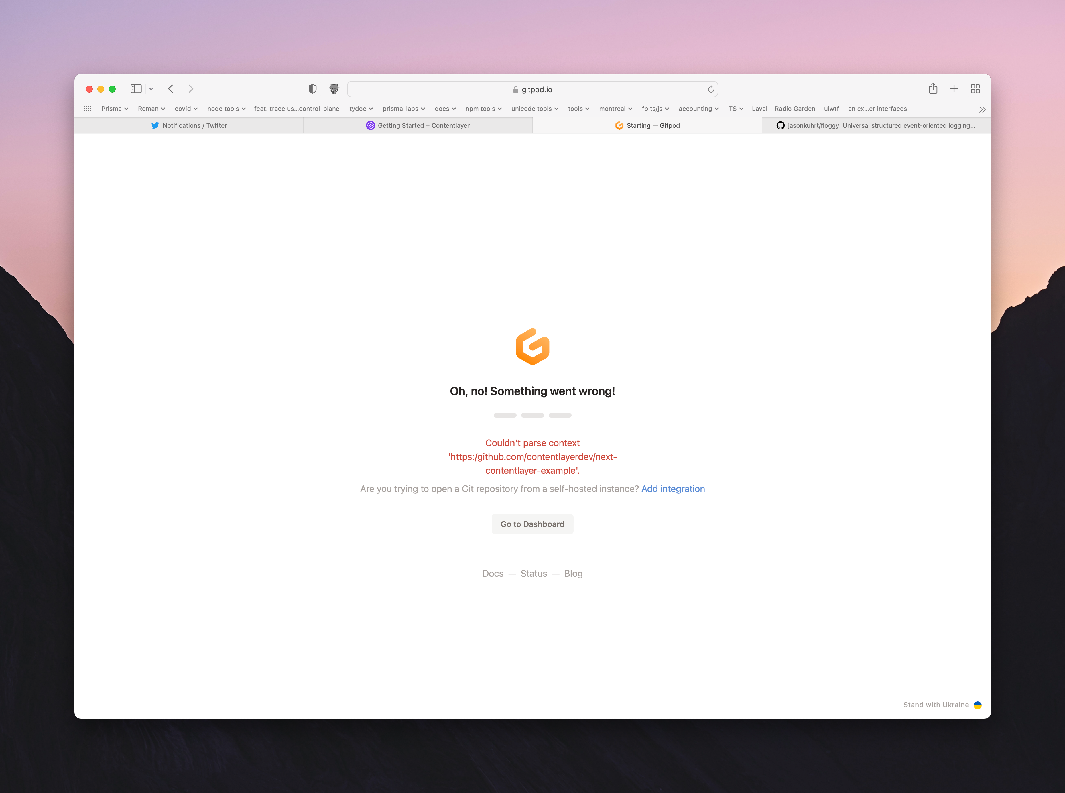 Gitpod project not working? · Issue #71 · contentlayerdev/website · GitHub