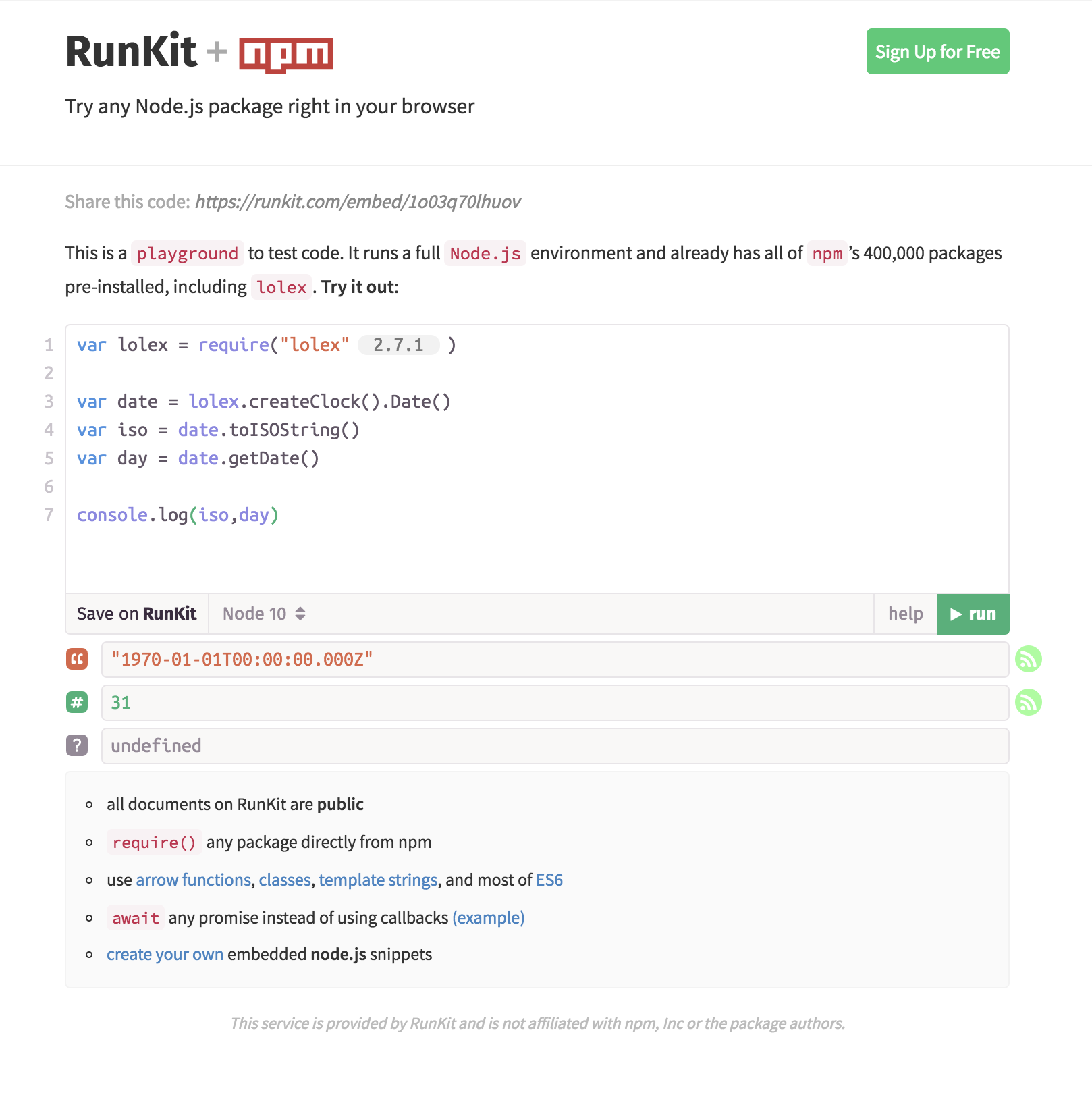 faketimers 🚀 getDate devuelve 31