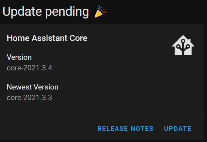 System upgrade is trying to downgrade · Issue #48416 · home-assistant ...