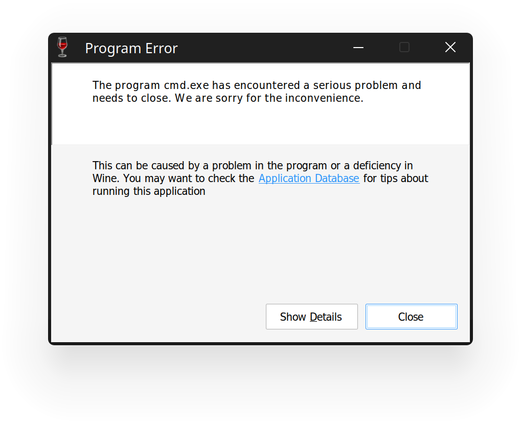 [WineStagingtkg] Recent 8.1x Versions Seem to Throw Unhandled