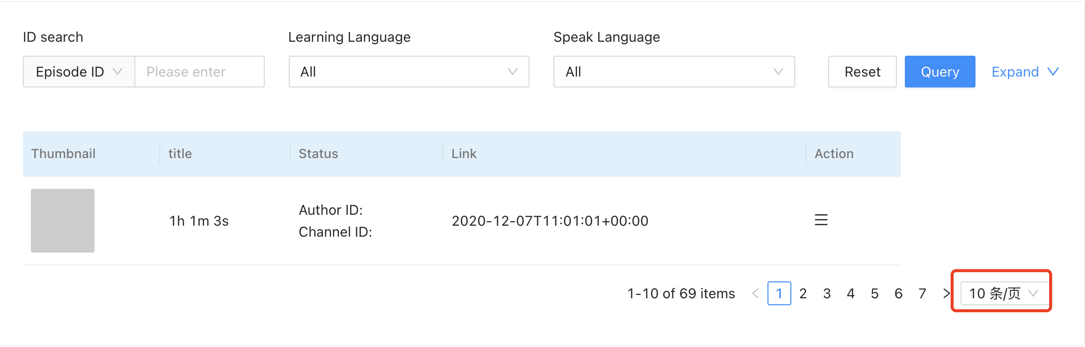 🐛[BUG] pro-table设置语言为英文后，table里面的分页组件部分是英文部分是中文 · Issue #4453 · ant ...