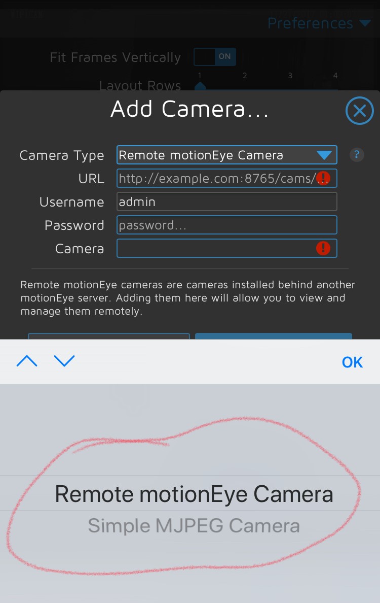 OPCION NETWORK CAMARA NO APARECE EN MENU DESPLEGABLE · Issue 723