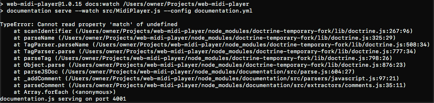 Using a dot in parameter name causes the build and serve commands to ...