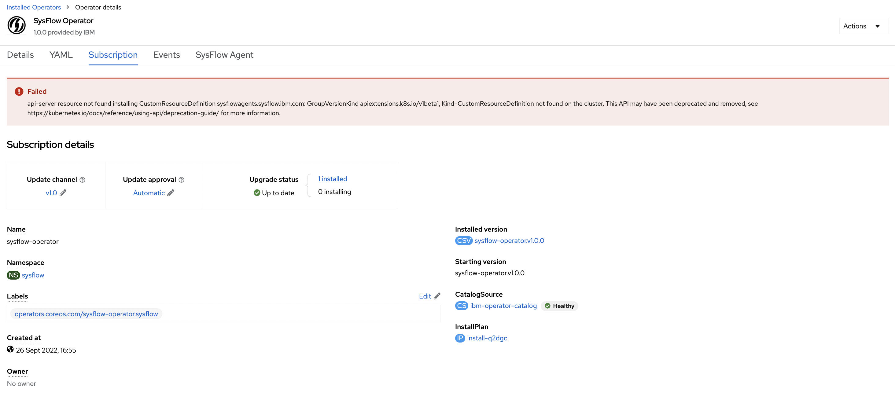 Sysflow Deploying SysFlow on OpenShift 4.10.x · Issue #92 · sysflow-telemetry ...