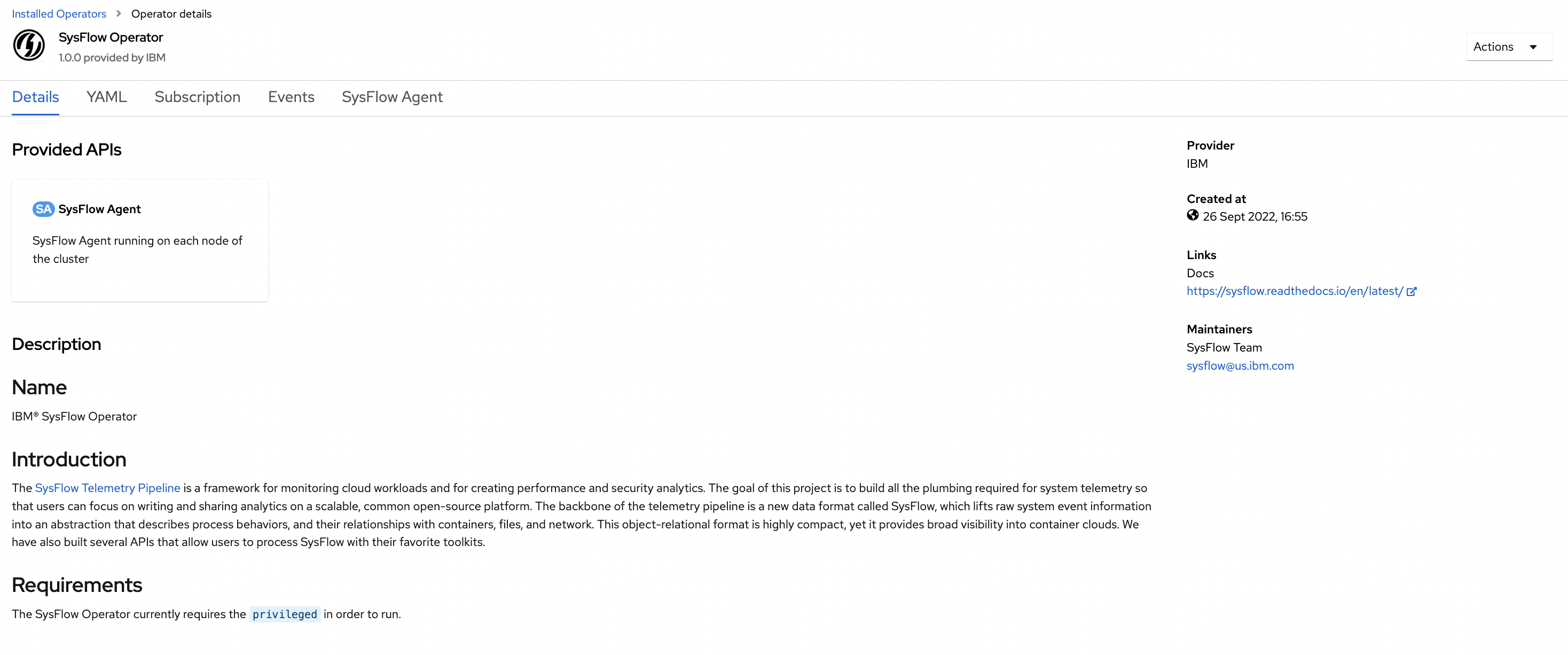 Sysflow Deploying SysFlow on OpenShift 4.10.x · Issue #92 · sysflow-telemetry ...