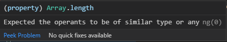 bug: expected the operants to be of similar type or any · Issue #465 ...