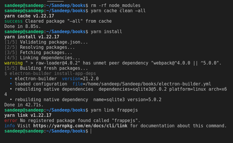 No registered package found called "frappejs" · Issue #270 · frappe ...