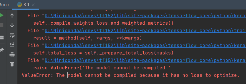 model cannot be compiled because it has no loss to optimize. · Issue #1 ...
