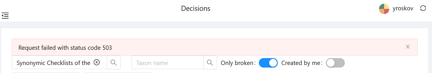 Rematch all decisions from source dataset: error 503 · Issue #1012 ...