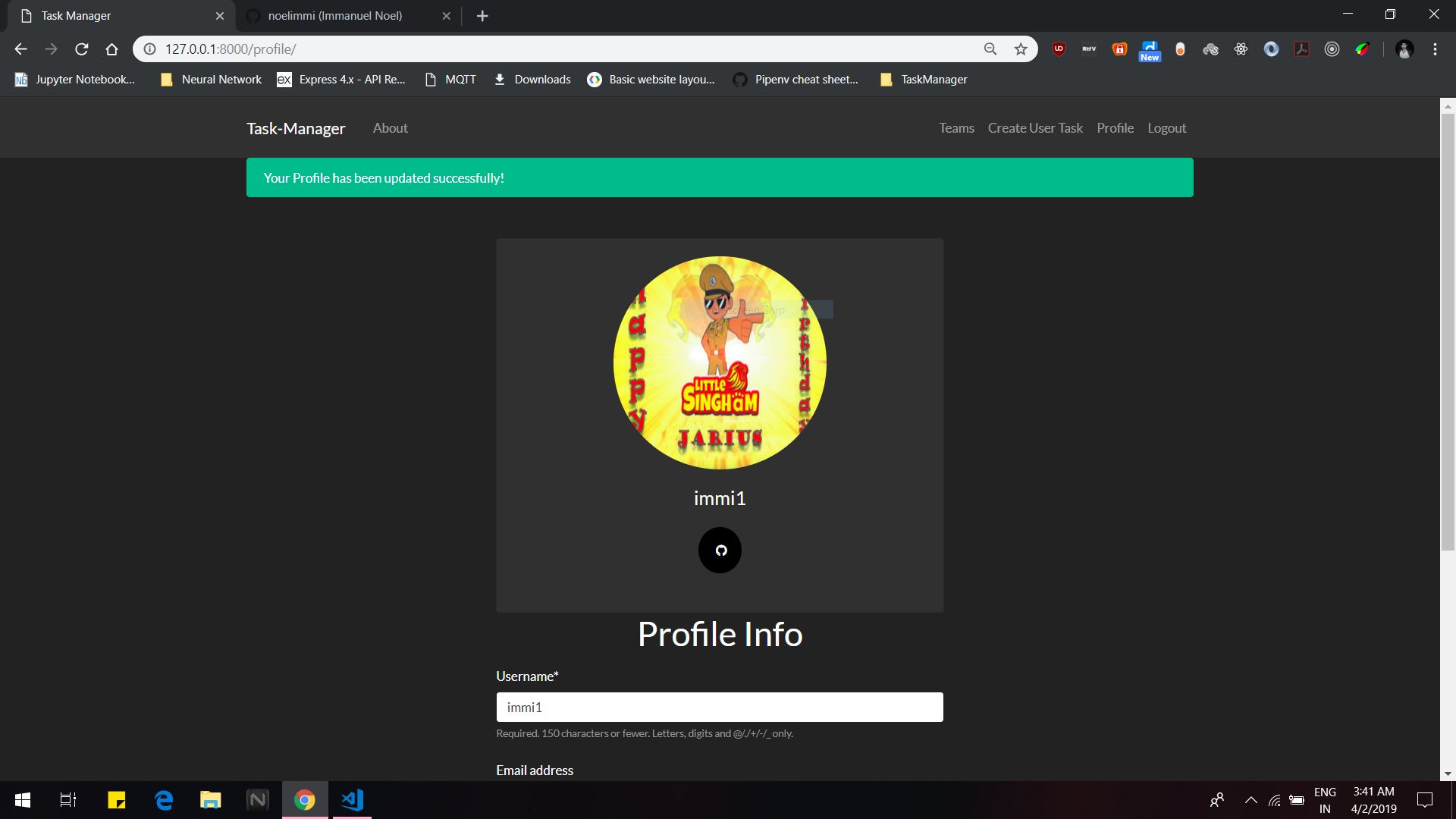 GitHub - noelimmi/fsf_2019_screening_task1: Django Task Manager