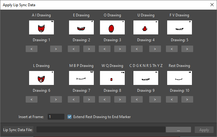 Importing a Lip Sync file doesn't start or end with the correct 'rest ...