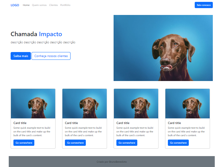 GitHub - brunoBenedicto/site-com-bootstrap: primeiros passos com o ...