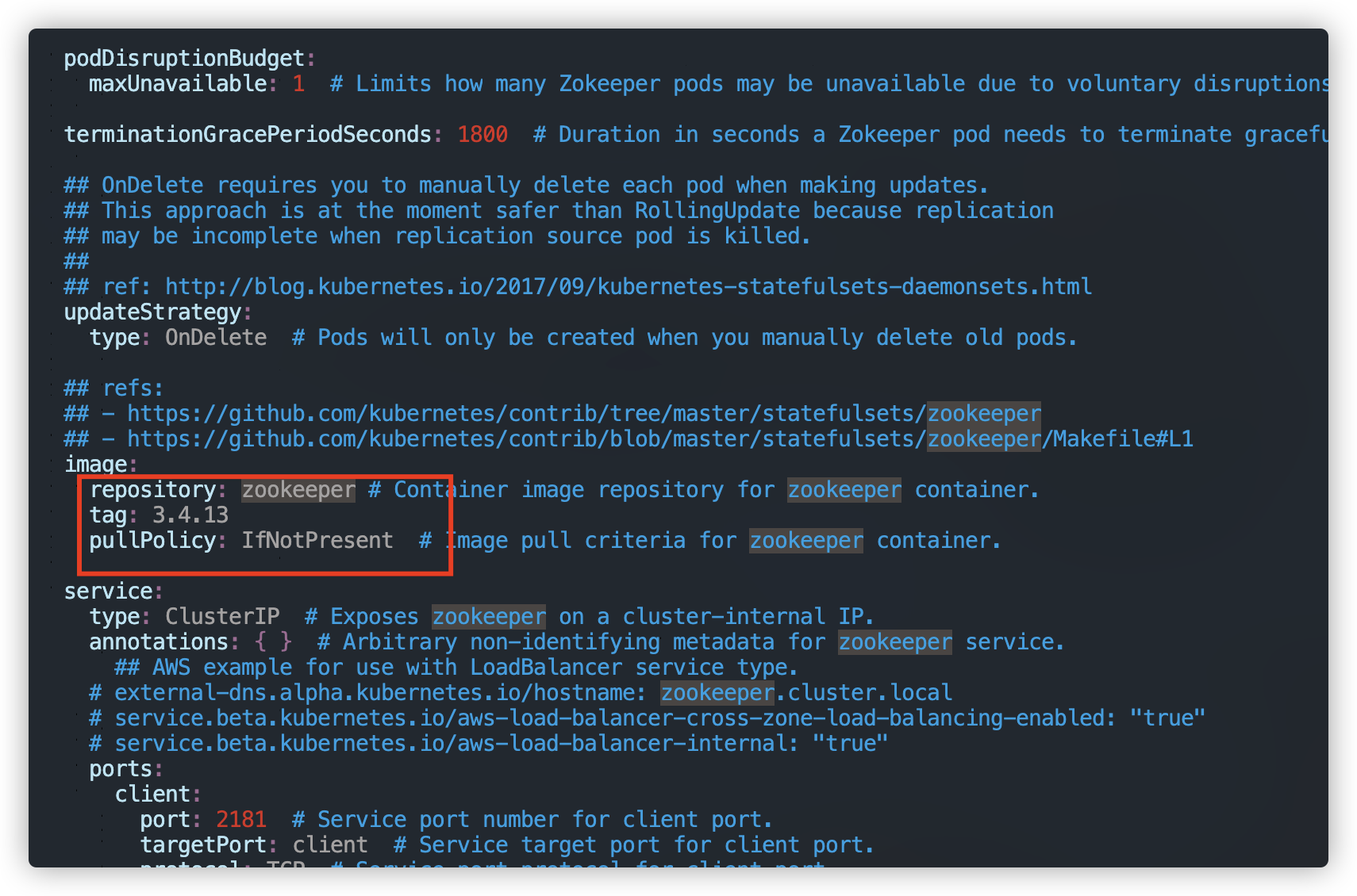 helm安装cmdb, zookeeper 镜像下载不了，改了其他镜像报/bin/bash: zkGenConfig.sh: command ...