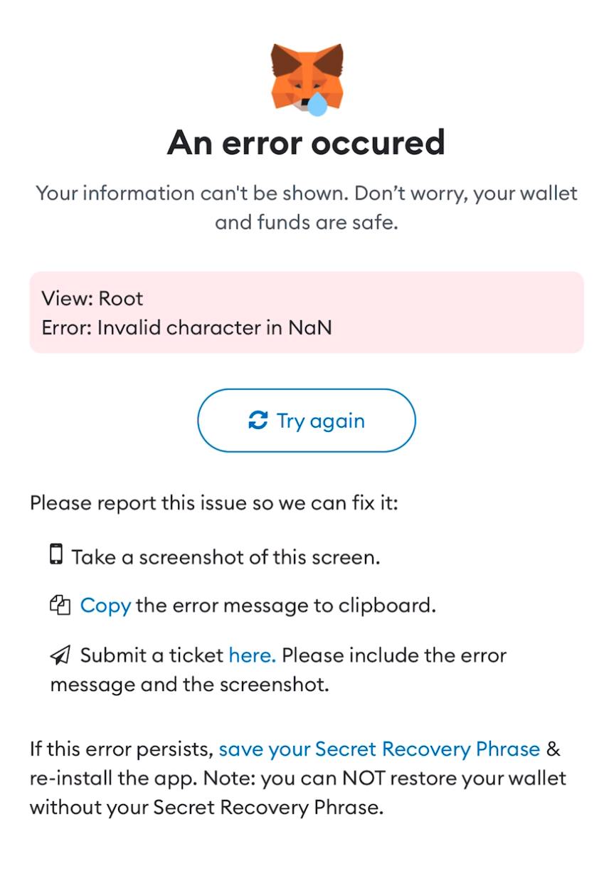 [Bug] Invalid character in NaN (Depositing tokens to LP) · Issue #6524 ...