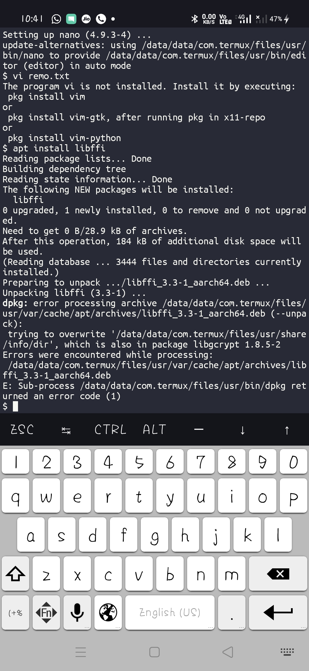 libffi_3.3-1_aarch64.deb installation failed · Issue #5490 · termux ...