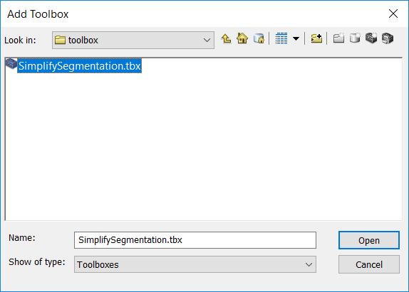 Add toolbox in ArcGIS
